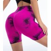 Укорочені велосипеди безшовні Tracks Shorts PUSH-UP Marble 01 (Fuxia nero)
